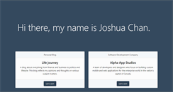 Desktop Screenshot of joshuachan.com